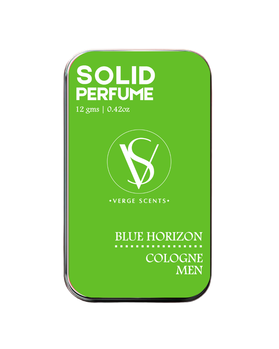 BLUE HORIZON | Solid Perfume for Men | Alcohol Free | With the Goodness of Beeswax + Jojoba Oil