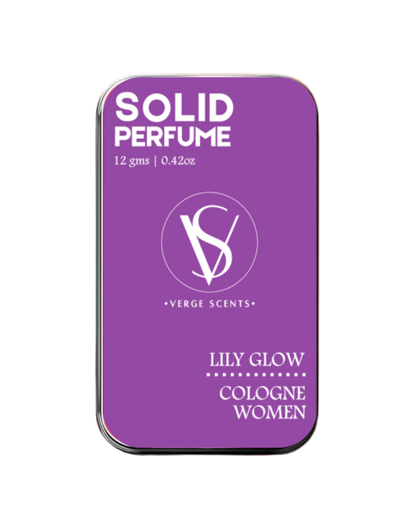 LILY GLOW | Solid Perfume for Women | Alcohol Free | With the Goodness of Beeswax + Jojoba Oil