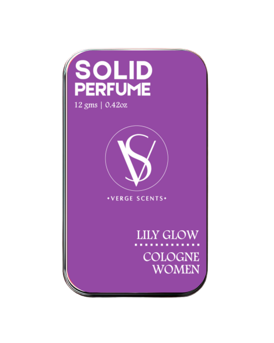 LILY GLOW | Solid Perfume for Women | Alcohol Free | With the Goodness of Beeswax + Jojoba Oil