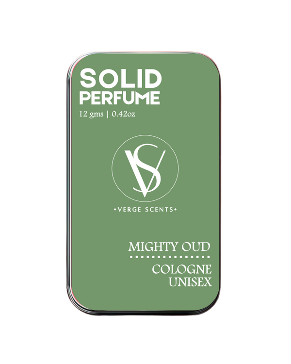MIGHTY OUD | Solid Perfume for Men & Women | Alcohol Free | With the Goodness of Beeswax + Jojoba Oil