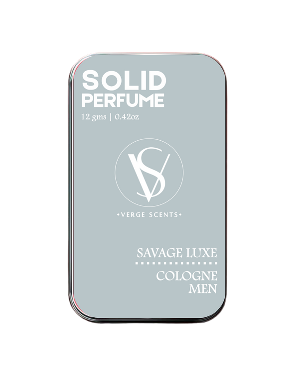 SAVAGE LUXE | Solid Perfume for Men | Alcohol Free | With the Goodness of Beeswax + Jojoba Oil